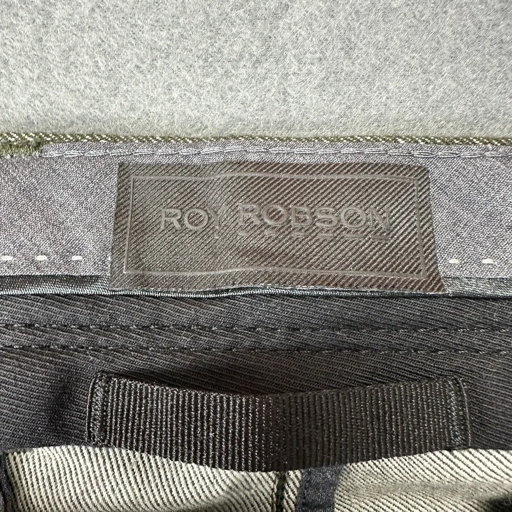 Roy Robson Size‎ 48 (33x32) Jeans Pants Fir Green Scott Chino Slim Fit